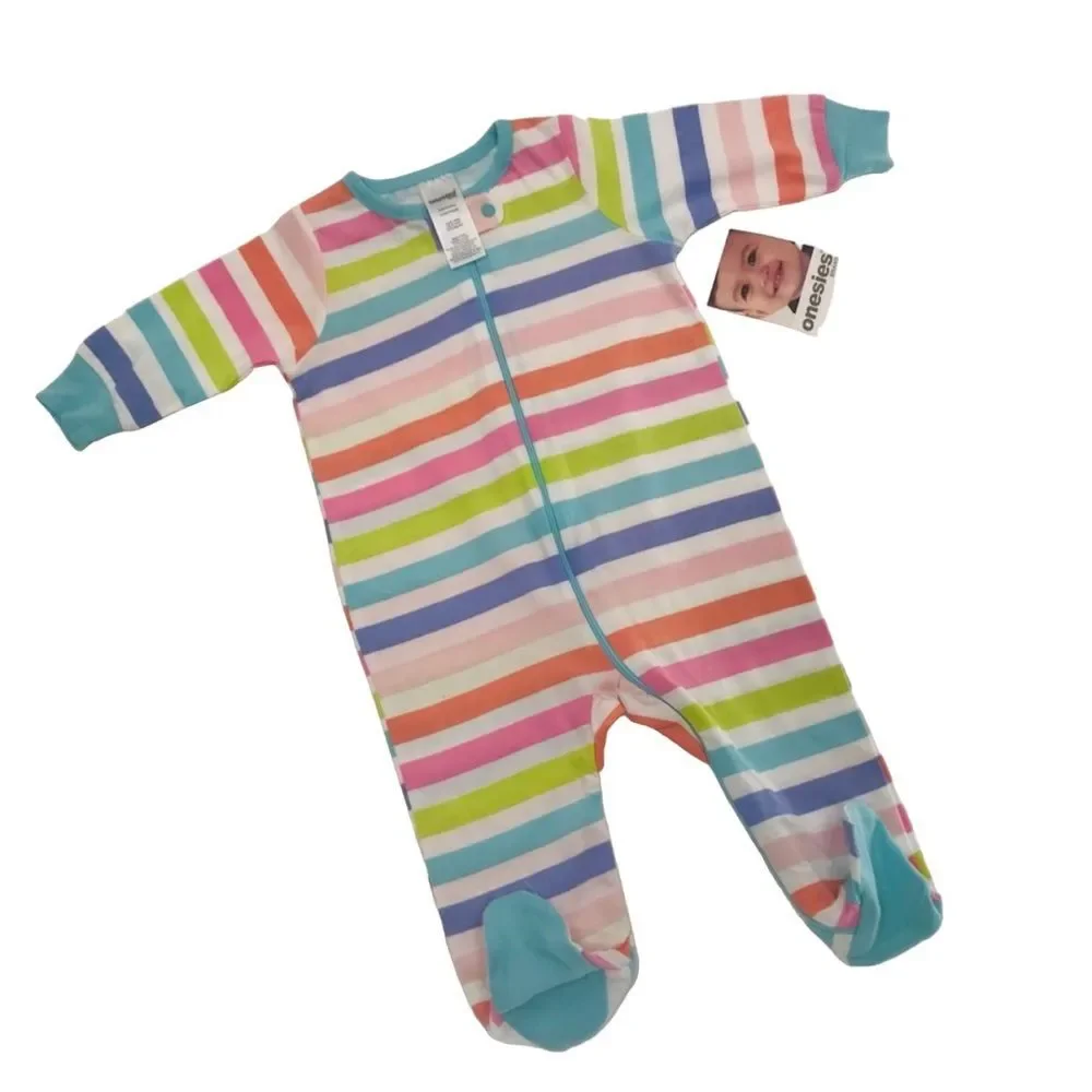 Baby Rainbow Sleeper with Baby Accessories Items 3-6 mos